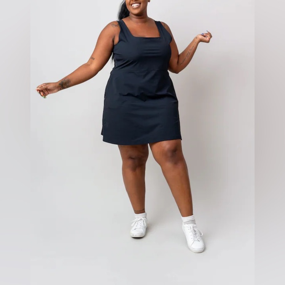 Madewell Alder Get Dirty Athletic Tennis Sports Dress 2.0 Classic Black Size XL